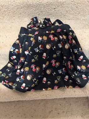 Sanrio Hello Kitty x Naruto Hot topic skirt with suspenders xl